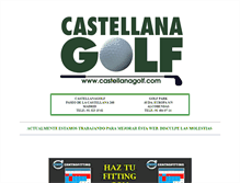 Tablet Screenshot of castellanagolf.com